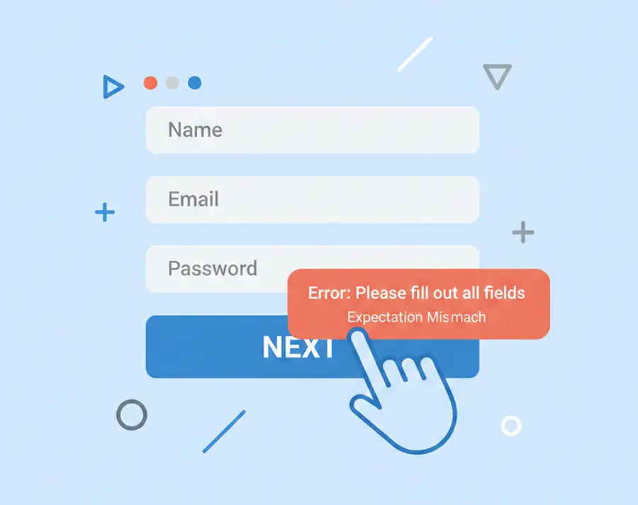 Rage click caused by mismatch between user expectation and actual UI behavior